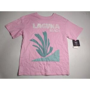 Grayson Threads Kids Pink Laguna‎ Beach Graphic T Shirt Size Medium 8